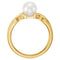 Freshwater Cultured Pearl Ichthys Ring, 14k Yellow Gold (6.5-7.00mm)