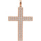 Diamond Western Cross Pendant, 14k Rose Gold (.75 Ctw, H+ Color, I1 Clarity)