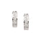 Diamond Hoop Earrings, 14k White Gold, 3.99mm (.07 Ctw, Color GH, Clarity SI1)