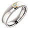 Men's Rhodium-Plated 14k White Gold Diamond and 14k Yellow Gold 6.3mm Milgrain Band (.10 Ctw, Color G-H, SI2-SI3 Clarity) Size 10