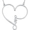 23-Stone Diamond 'Love' Heart Infinity Design 14k White Gold Pendant Necklace, 18" (1/8 Ctw, GH, I1)