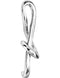 Platinum Sliding Treble Clef Musical Note Pendant