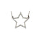 14k White Gold .25 Cttw. Diamond Star Necklace