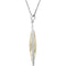 Honey Quartz Oval Sterling Silver Necklace, 18"