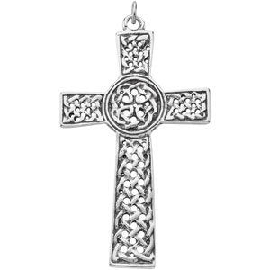 Celtic Cross Sterling Silver Pendant Made in the Holy Land