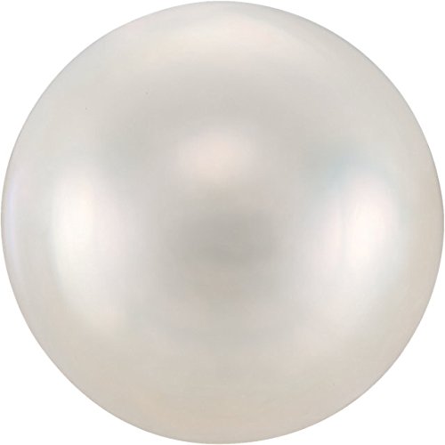 White Freshwater Cultured Pearl and Diamond Earrings, Platinum (6-6.5MM) (.07 Ctw, GH Color, SI2-SI3 Clarity)
