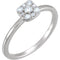 Diamond Stackable Square Cluster Ring, Sterling Silver (.25 Ctw, G-H Color, I1 Clarity), Size 6