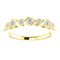 Diamond 7-Stone 3.25mm Ring, 14k Yellow Gold (.08 Ctw, G-H Color, I1 Clarity)