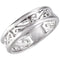 5.75mm Sterling Silver Scroll Design Fashion Band, Sizes 6,7,8,9