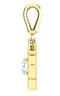 Diamond Halo-Style Clover Pendant, 14k Yellow Gold (0.375 Ctw, G-H Color,I1 Clarity)