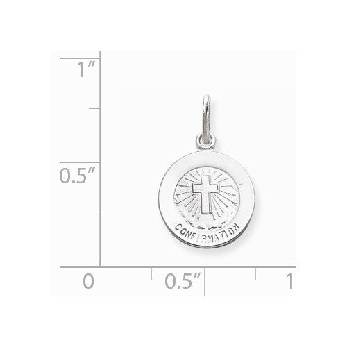 Sterling Silver Confirmation Medal (14X12MM)