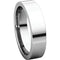 14k White Gold Slim-Profile Flat 5mm Band