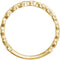 Circle Stackable Ring, 14k Yellow Gold