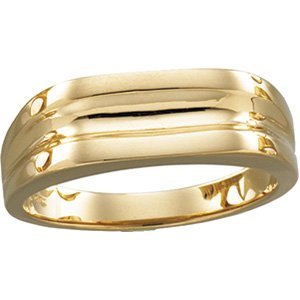 14k Yellow Gold Men's Ring