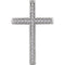 Diamond Chapel Cross Rhodium-Plated 14k White Gold Pendant (.33 Ctw, H+ Color, I1 Clarity)