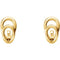 Geometric J-Hoop Earrings, 14k Yellow Gold