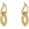 Beaded Drop Earrings,14k Yellow Gold