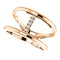 Diamond Negative Space Ring, 14k Rose Gold, Size 7 (.04 Ctw, G-H Color, I1 Clarity)