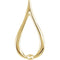 Tear Drop Freeform Pendant, 10k Yellow Gold