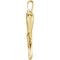 Heart Shaped Pendant, 14k Yellow Gold (32.5x12.75MM)