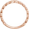 Circle Stackable Ring, 14k Rose Gold