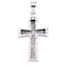 Christian Cross Rhodium-Plated 14k White Gold Pendant (23.00X16.00 MM)