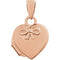 Petite 14k Rose Gold Heart Locket Pendant