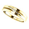 Men's 7-Stone Diamond Wedding Band, 14k Yellow Gold (.10 Ctw, Color G-H, SI2-SI3 Clarity) Size 9.75