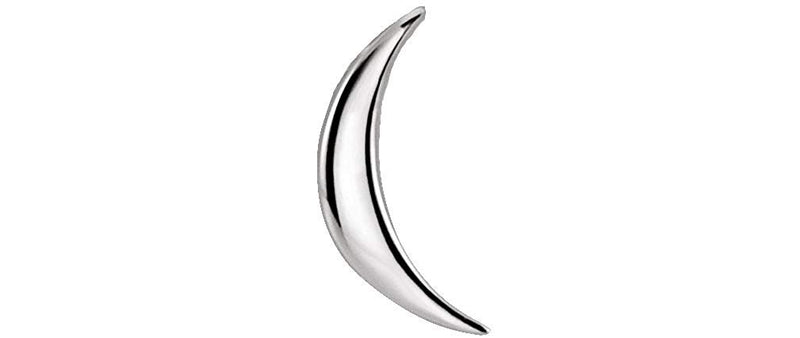 Platinum Crescent Pendant