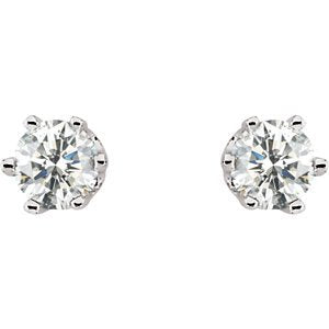 Diamond Stud Earrings, Rhodium-Plated 14k White Gold (.50 Cttw, Color GH, Clarity I1)