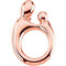 Small 14k Rose Gold Mother and Child Pendant