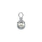 14k White Gold Tahitian Cultured Pearl Drop Pendant