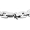 Men's Inlaid Black Ion Plated Cross Link Bracelet, Stainless Steel, 8.5"