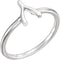 Petite Wishbone Ring, Sterling Silver