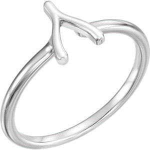 Petite Wishbone Ring, Sterling Silver