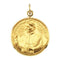 14k Yellow Gold Round Pope John Paul II Medal (16.75 MM)