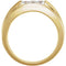 Men's 6-Stone Diamond Ring, 14k Yellow Gold (.5 Ctw, HIJ Color, SI2-I1 Clarity) Size 10