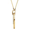 14k Yellow Gold .25 Cttw. Diamond Necklace, 18"