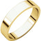 10k Yellow Gold 4mm Slim-Profile Flat Band