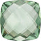 Two-Sided 21 Ctw Checkerboard Antique Cushion Green Quartz Sterling Silver Earrings