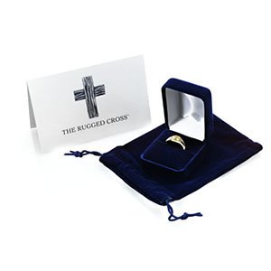 The Rugged Cross Chastity Ring, 10k Yellow Gold, Size 10