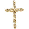 Diamond Cross 14k Yellow Gold Pendant