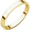 14k Yellow Gold Slim-Profile Flat 2.5mm Band