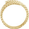 Spiral Wrap Rope Ring, 14k Yellow Gold