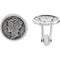 Mercury Dime Coin Bezel-Set Sterling Silver Cuff Links, 18MM