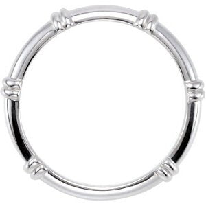 Stackable 3.5mm Sterling Silver Life Ring, Size 5