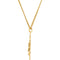 Fleur-de-Lis Crucifix 24k Gold-Plated Sterling Silver Necklace, 24" (36.7X22.2MM)