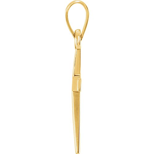 Cross Pendant, 14k Yellow Gold (21.00X9.70MM)