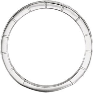 Platinum Stackable Geometric Ring