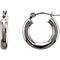 Tube Hoop Earrings, 14k White Gold (15mm)